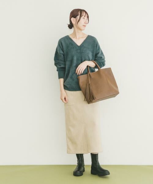 URBAN RESEARCH ITEMS / アーバンリサーチ アイテムズ ニット・セーター | ミニシャギーVネックニット | 詳細4