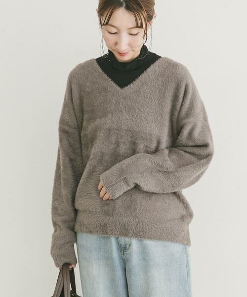URBAN RESEARCH ITEMS / アーバンリサーチ アイテムズ ニット・セーター | ミニシャギーVネックニット | 詳細17