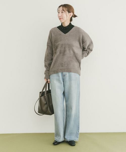 URBAN RESEARCH ITEMS / アーバンリサーチ アイテムズ ニット・セーター | ミニシャギーVネックニット | 詳細18