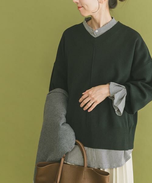 URBAN RESEARCH ITEMS/アーバンリサーチ アイテムズ Vネックニットプルオーバー ブラック FREE