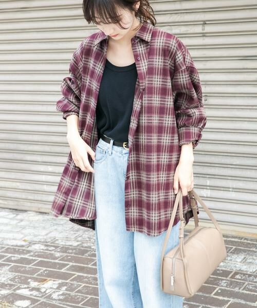 URBAN RESEARCH ITEMS / アーバンリサーチ アイテムズ シャツ・ブラウス | 起毛チェックルーズシャツ | 詳細4