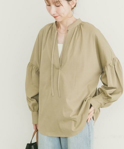 URBAN RESEARCH ITEMS / アーバンリサーチ アイテムズ シャツ・ブラウス | 『イージーケア』スキッパーボリュームブラウス | 詳細8