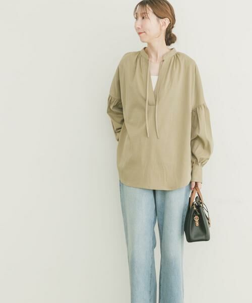 URBAN RESEARCH ITEMS / アーバンリサーチ アイテムズ シャツ・ブラウス | 『イージーケア』スキッパーボリュームブラウス | 詳細10