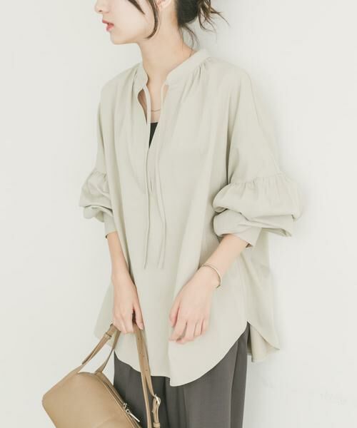 URBAN RESEARCH ITEMS / アーバンリサーチ アイテムズ シャツ・ブラウス | 『イージーケア』スキッパーボリュームブラウス | 詳細18