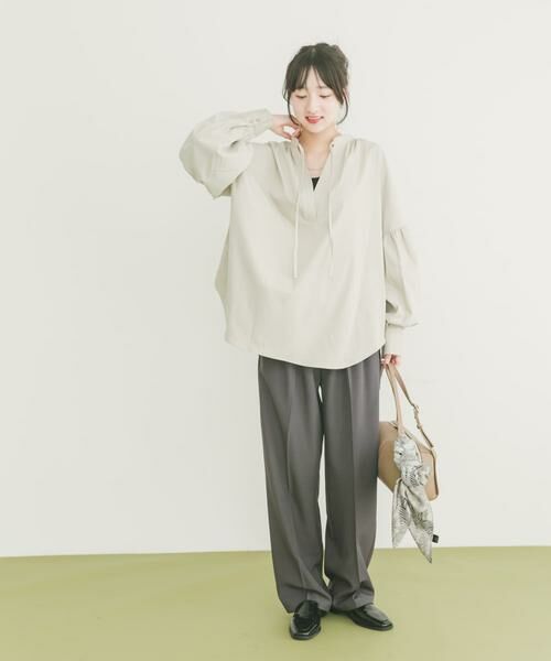 URBAN RESEARCH ITEMS / アーバンリサーチ アイテムズ シャツ・ブラウス | 『イージーケア』スキッパーボリュームブラウス | 詳細23