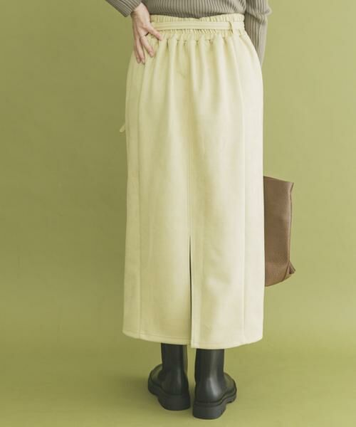 URBAN RESEARCH ITEMS / アーバンリサーチ アイテムズ スカート | 『イージーケア』ベルト付きフェイクスエードスカート | 詳細1