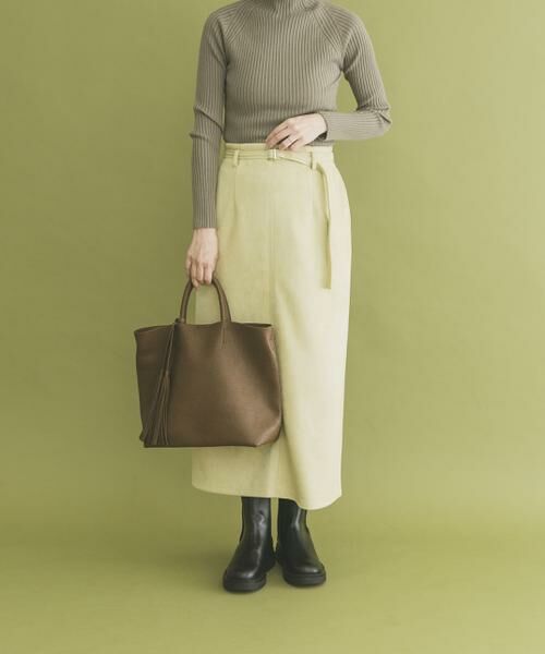 URBAN RESEARCH ITEMS / アーバンリサーチ アイテムズ スカート | 『イージーケア』ベルト付きフェイクスエードスカート | 詳細4