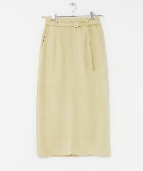URBAN RESEARCH ITEMS / アーバンリサーチ アイテムズ スカート | 『イージーケア』ベルト付きフェイクスエードスカート | 詳細6