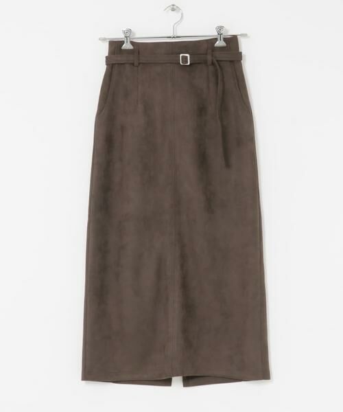 URBAN RESEARCH ITEMS / アーバンリサーチ アイテムズ スカート | 『イージーケア』ベルト付きフェイクスエードスカート | 詳細16