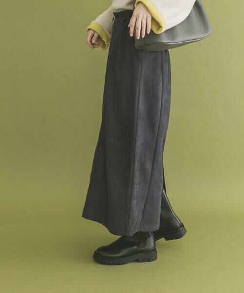 URBAN RESEARCH ITEMS / アーバンリサーチ アイテムズ スカート | 『イージーケア』ベルト付きフェイクスエードスカート | 詳細18