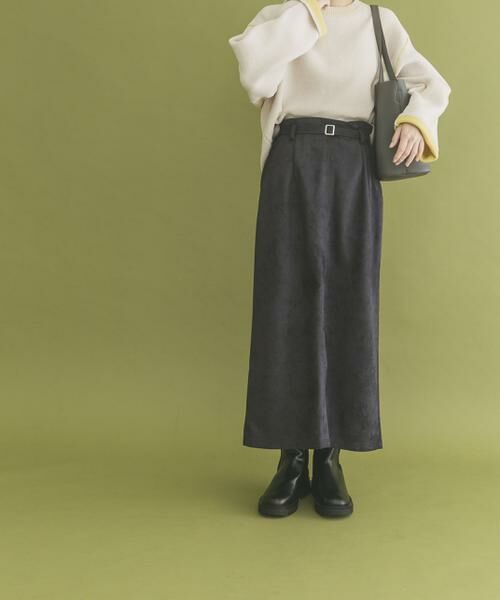 URBAN RESEARCH ITEMS / アーバンリサーチ アイテムズ スカート | 『イージーケア』ベルト付きフェイクスエードスカート | 詳細20