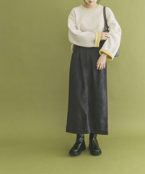 URBAN RESEARCH ITEMS / アーバンリサーチ アイテムズ スカート | 『イージーケア』ベルト付きフェイクスエードスカート | 詳細21