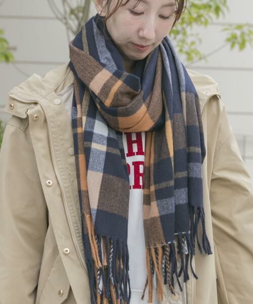 URBAN RESEARCH ITEMS / アーバンリサーチ アイテムズ マフラー・ショール・スヌード・ストール | チェックストール | 詳細13