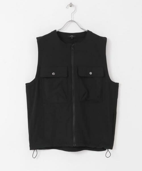 URBAN RESEARCH ITEMS / アーバンリサーチ アイテムズ ベスト | 撥水×ストレッチ ナイロンノーカラーベスト | 詳細6