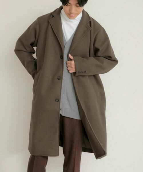 URBAN RESEARCH ITEMS / アーバンリサーチ アイテムズ その他アウター | ウールライクメルトン チェスターコート(カーキ)