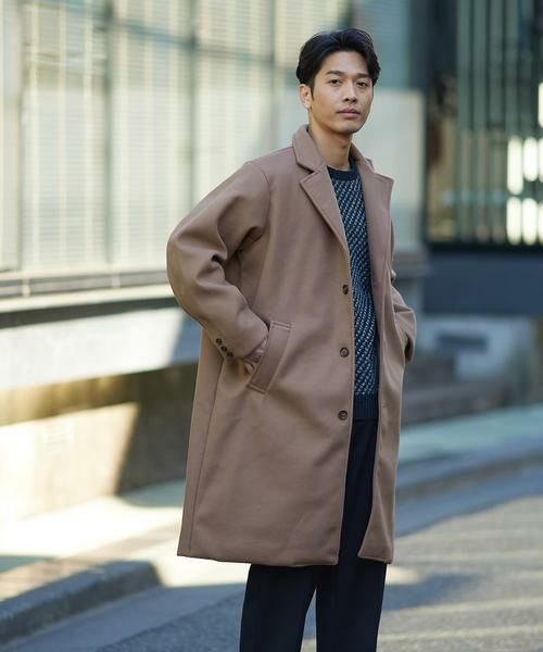 URBAN RESEARCH ITEMS / アーバンリサーチ アイテムズ その他アウター | ウールライクメルトン チェスターコート(モカ)