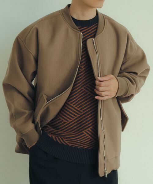 URBAN RESEARCH ITEMS / アーバンリサーチ アイテムズ ミリタリージャケット・コート | ウールライクメルトン MA-1 | 詳細15