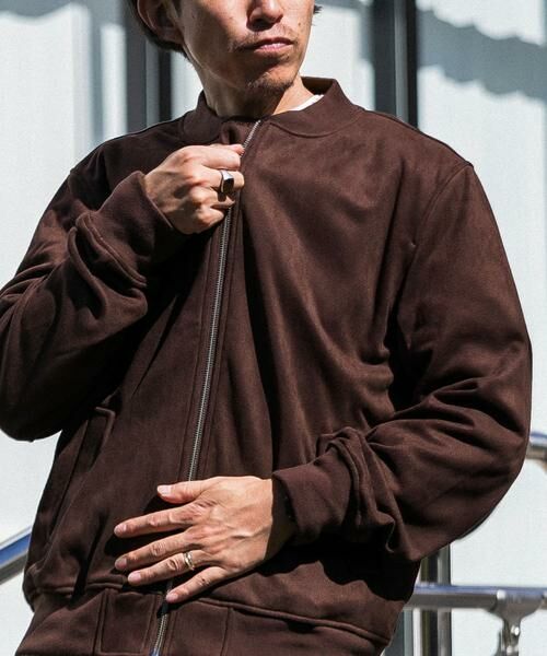 URBAN RESEARCH ITEMS / アーバンリサーチ アイテムズ ミリタリージャケット・コート | 裏フリース フェイクスエードMA-1 | 詳細1