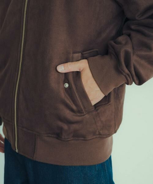 URBAN RESEARCH ITEMS / アーバンリサーチ アイテムズ ミリタリージャケット・コート | 裏フリース フェイクスエードMA-1 | 詳細13
