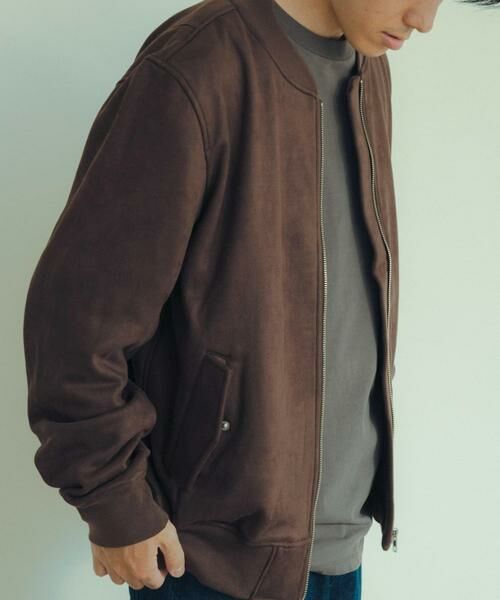 URBAN RESEARCH ITEMS / アーバンリサーチ アイテムズ ミリタリージャケット・コート | 裏フリース フェイクスエードMA-1 | 詳細6