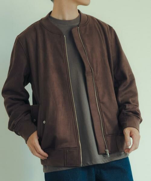 URBAN RESEARCH ITEMS / アーバンリサーチ アイテムズ ミリタリージャケット・コート | 裏フリース フェイクスエードMA-1 | 詳細7