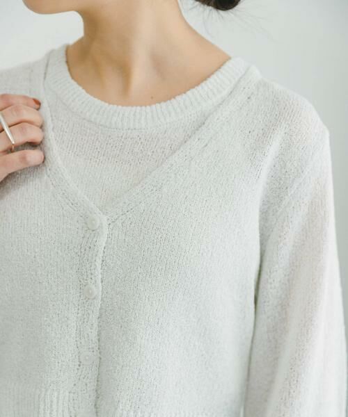 URBAN RESEARCH ITEMS / アーバンリサーチ アイテムズ カーディガン・ボレロ | クロップドニットカーディガン | 詳細10