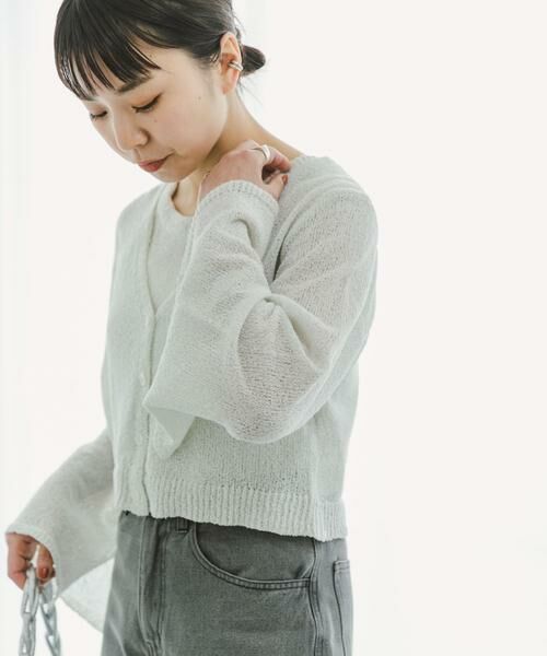 URBAN RESEARCH ITEMS / アーバンリサーチ アイテムズ カーディガン・ボレロ | クロップドニットカーディガン | 詳細3