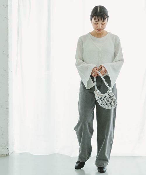 URBAN RESEARCH ITEMS / アーバンリサーチ アイテムズ カーディガン・ボレロ | クロップドニットカーディガン | 詳細5