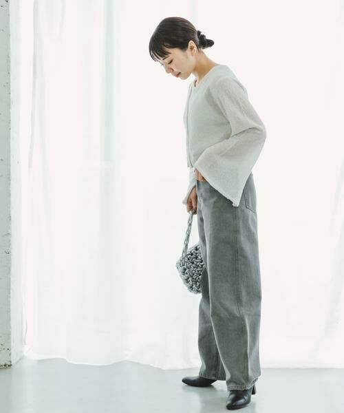 URBAN RESEARCH ITEMS / アーバンリサーチ アイテムズ カーディガン・ボレロ | クロップドニットカーディガン | 詳細6