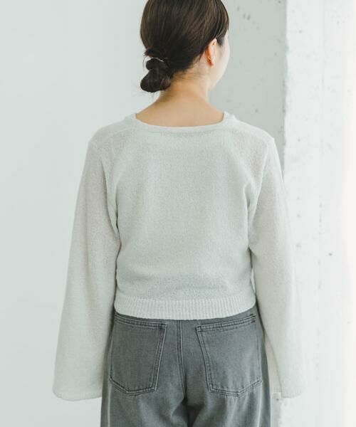 URBAN RESEARCH ITEMS / アーバンリサーチ アイテムズ カーディガン・ボレロ | クロップドニットカーディガン | 詳細9