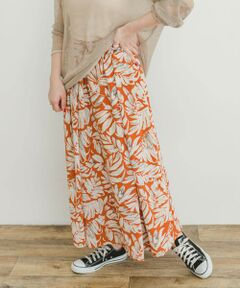 URBAN RESEARCH ITEMS / アーバンリサーチ アイテムズ スカート | リーフプリントボリュームスカート