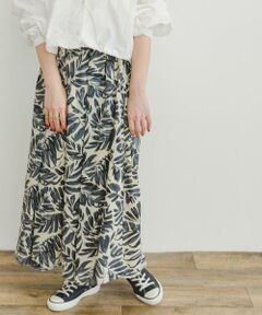 URBAN RESEARCH ITEMS / アーバンリサーチ アイテムズ スカート | リーフプリントボリュームスカート