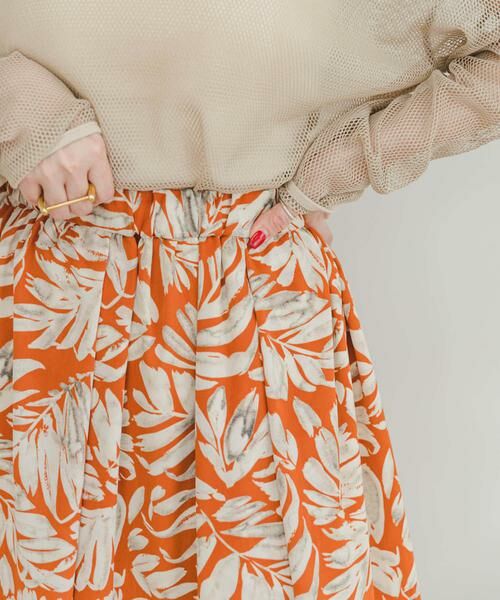 URBAN RESEARCH ITEMS / アーバンリサーチ アイテムズ スカート | リーフプリントボリュームスカート | 詳細11
