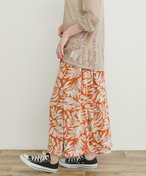 URBAN RESEARCH ITEMS / アーバンリサーチ アイテムズ スカート | リーフプリントボリュームスカート | 詳細2