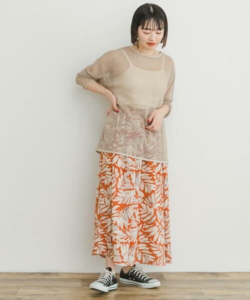 URBAN RESEARCH ITEMS / アーバンリサーチ アイテムズ スカート | リーフプリントボリュームスカート | 詳細5