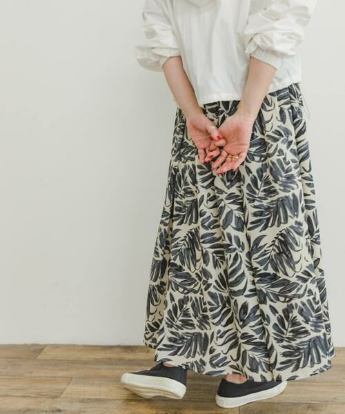 URBAN RESEARCH ITEMS / アーバンリサーチ アイテムズ スカート | リーフプリントボリュームスカート | 詳細17