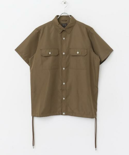 URBAN RESEARCH ITEMS/アーバンリサーチ アイテムズ TAION Military Half Sleeve Shirts ライトブラウン M URBAN RESEARCH ITEMS/アーバンリサーチ アイテムズ TAION Military Half Sleeve Shirts ライトブラウン M