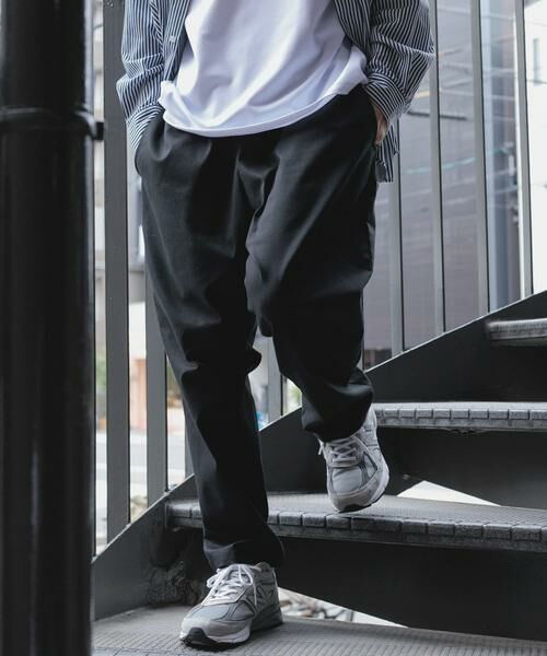 URBAN RESEARCH ITEMS / アーバンリサーチ アイテムズ その他パンツ | ハイストレッチ リラックスパンツ(ブラック)