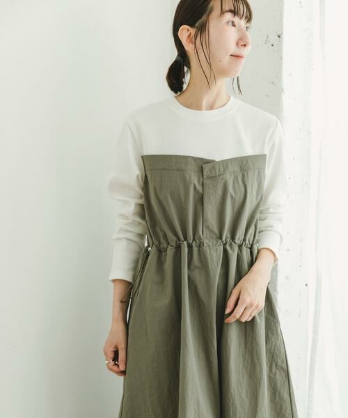 URBAN RESEARCH ITEMS / アーバンリサーチ アイテムズ ワンピース | ドッキングナイロンワンピース | 詳細1