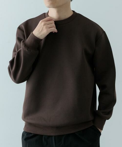 URBAN RESEARCH ITEMS / アーバンリサーチ アイテムズ スウェット | ストレッチダンボール クルーネックプルオーバー | 詳細2
