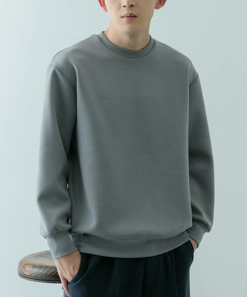 URBAN RESEARCH ITEMS / アーバンリサーチ アイテムズ スウェット | ストレッチダンボール クルーネックプルオーバー | 詳細20
