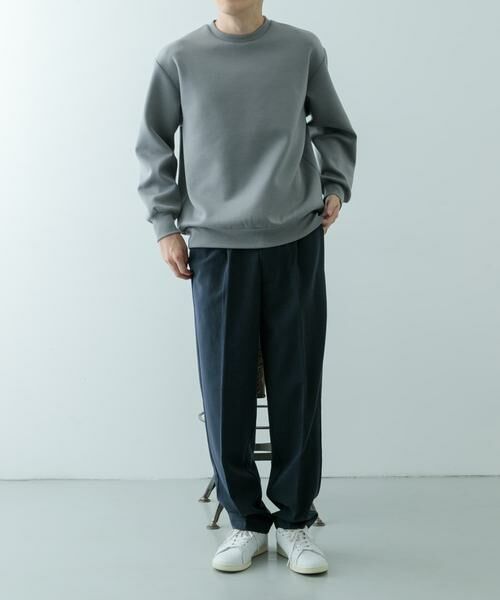 URBAN RESEARCH ITEMS / アーバンリサーチ アイテムズ スウェット | ストレッチダンボール クルーネックプルオーバー | 詳細22