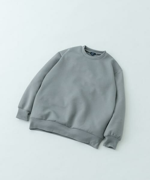 URBAN RESEARCH ITEMS / アーバンリサーチ アイテムズ スウェット | ストレッチダンボール クルーネックプルオーバー(グレー)