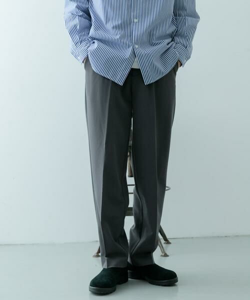 URBAN RESEARCH ITEMS / アーバンリサーチ アイテムズ その他パンツ | ストレッチ×ウォッシャブル裏キモウスラックス(グレー)
