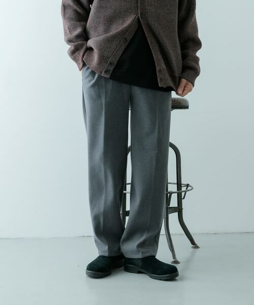 URBAN RESEARCH ITEMS/アーバンリサーチ アイテムズ 静電気防止 ウールタッチTR スラックス グレー M