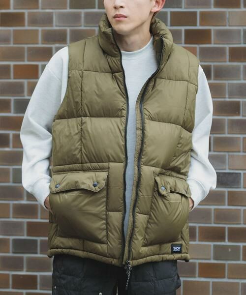 URBAN RESEARCH ITEMS / アーバンリサーチ アイテムズ ダウンジャケット・ベスト | TAION Packable Volume Down Vest(オリーブ)
