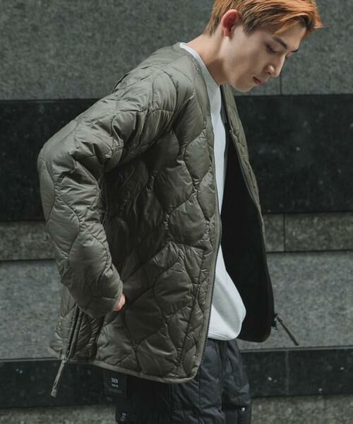 URBAN RESEARCH ITEMS/アーバンリサーチ アイテムズ TAION MILITARY Wzip V-NECK DOWN JACKET オリーブ L URBAN RESEARCH ITEMS/アーバンリサーチ アイテムズ TAION MILITARY Wzip V-NECK DOWN JACKET オリーブ L