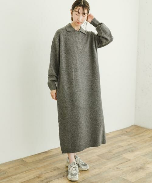 URBAN RESEARCH ITEMS / アーバンリサーチ アイテムズ ワンピース | ポロニットワンピース | 詳細2