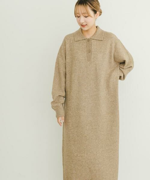 URBAN RESEARCH ITEMS / アーバンリサーチ アイテムズ ワンピース | ポロニットワンピース | 詳細18