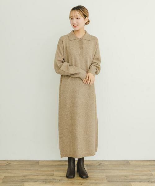 URBAN RESEARCH ITEMS / アーバンリサーチ アイテムズ ワンピース | ポロニットワンピース | 詳細19